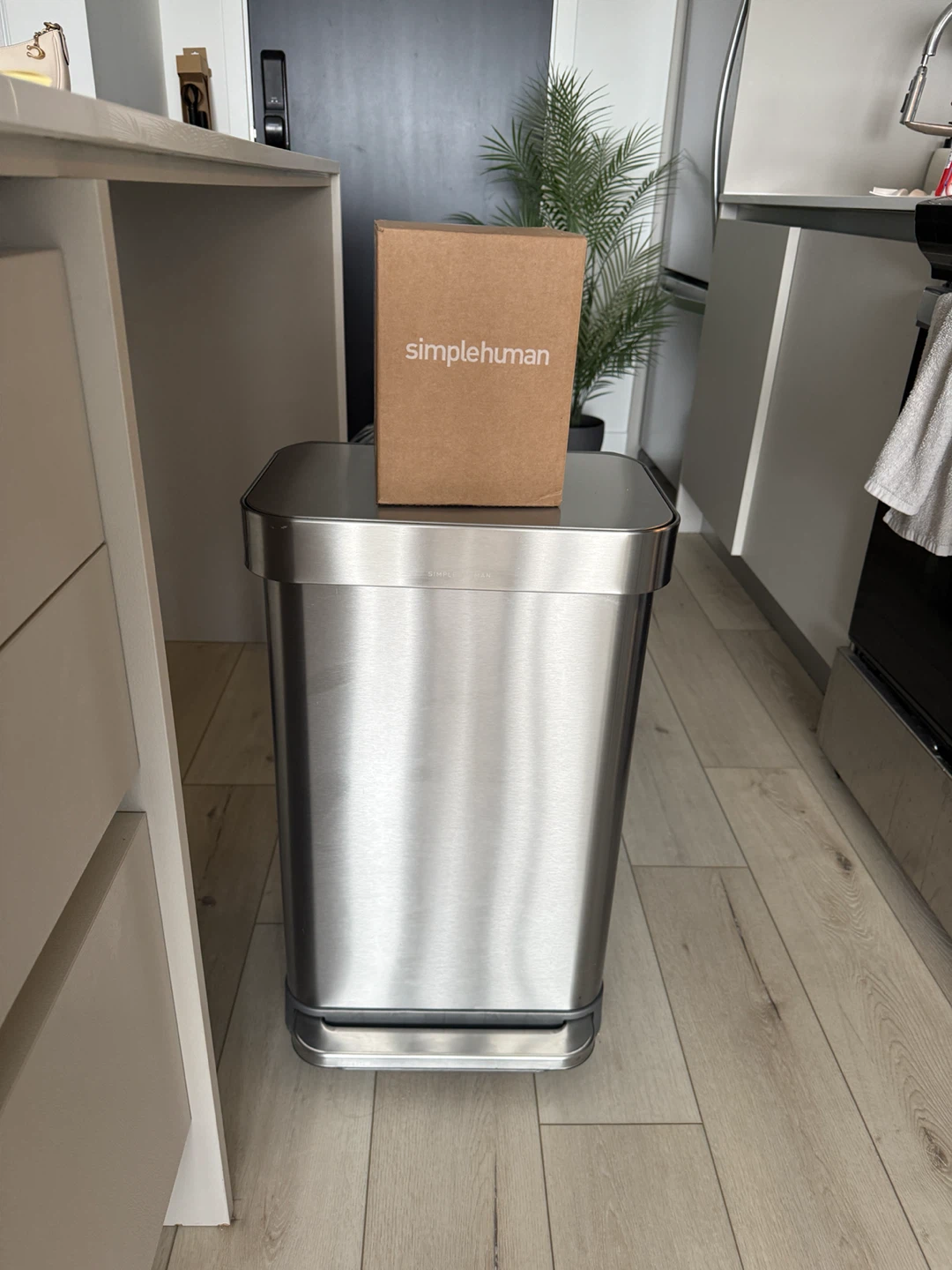 simplehuman Stainless Steel Step Trash Can