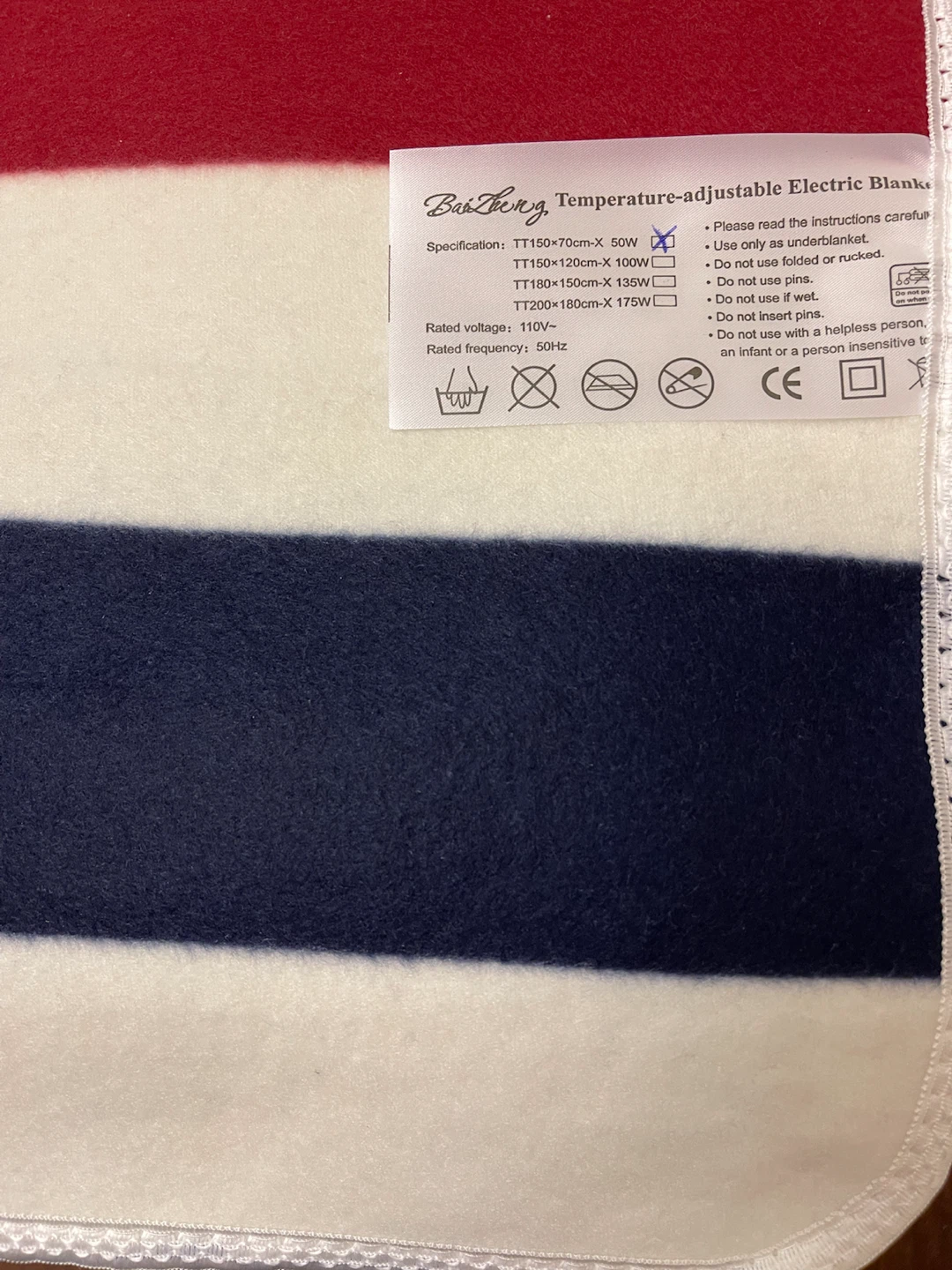 Temperature-Adjustable Electric Blanket - photo 2
