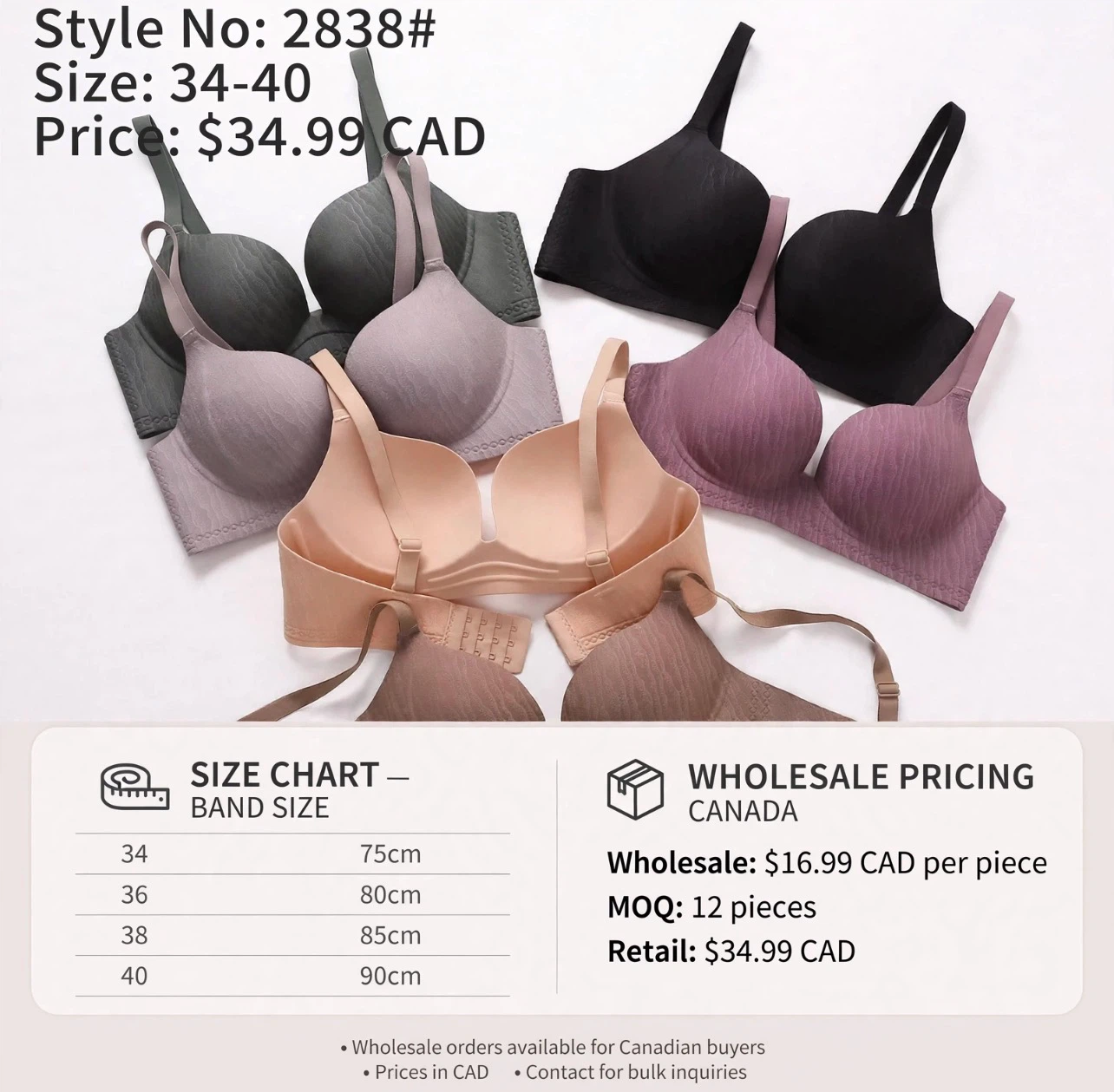 Women's Bra Style No. 2838.    B - photo 2