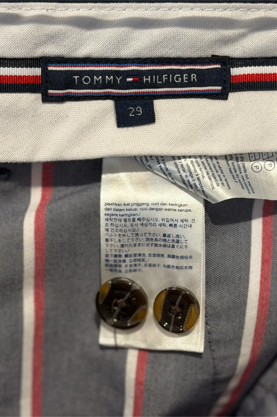 Tommy Hilfiger Men’s Navy Chino Shorts – Size 29 - photo 5