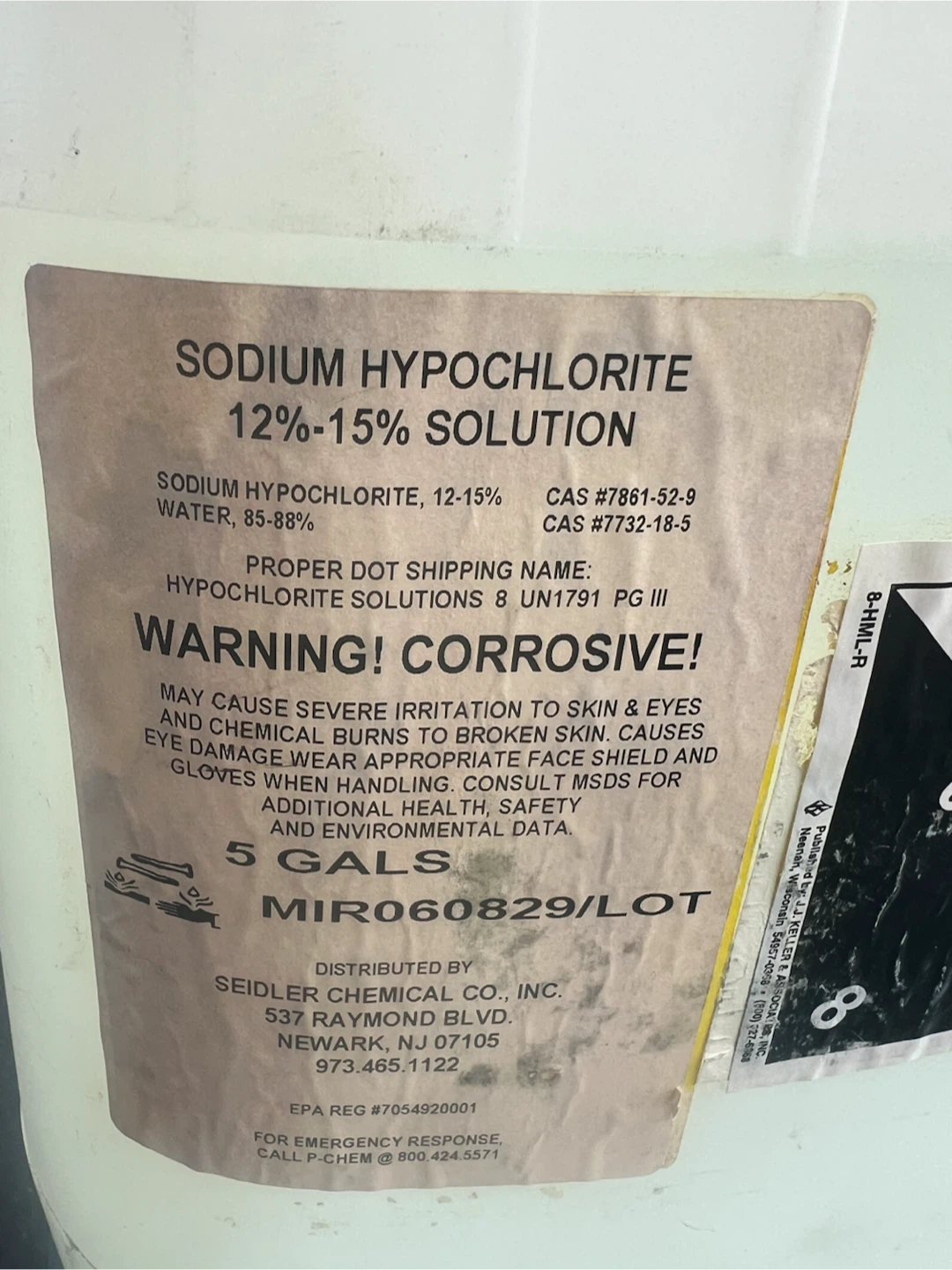 Sodium Hypochlorite 12-15% Solution - 5 Gallons - photo 5