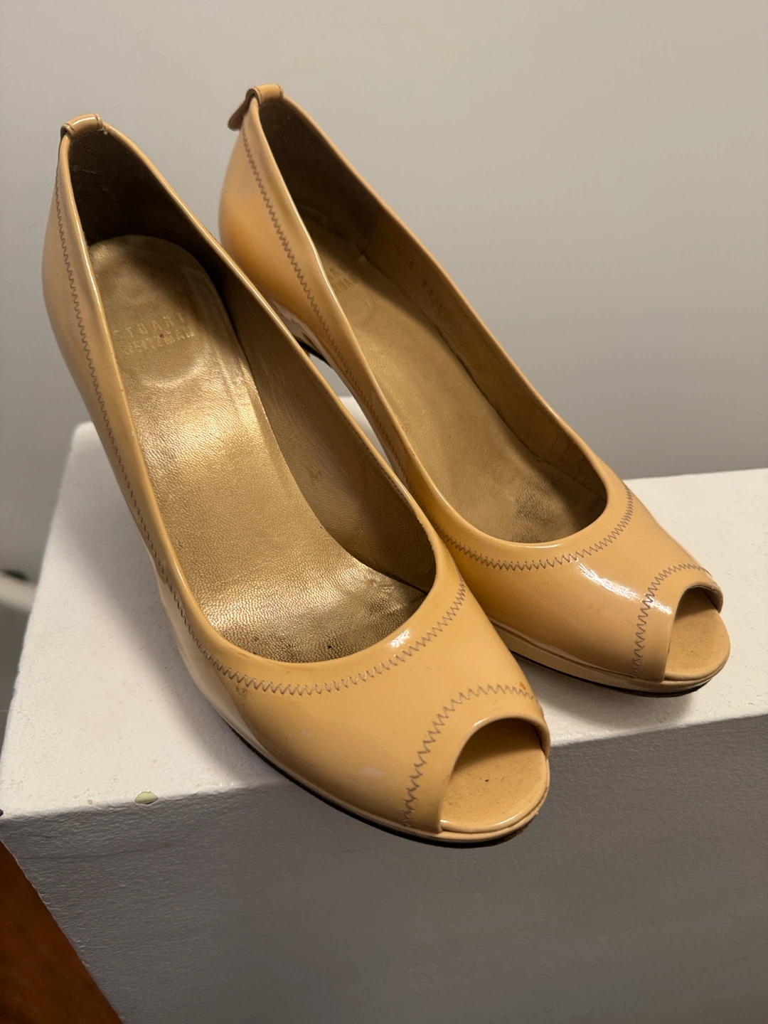 Stuart Weitzman Peep Toe Heels