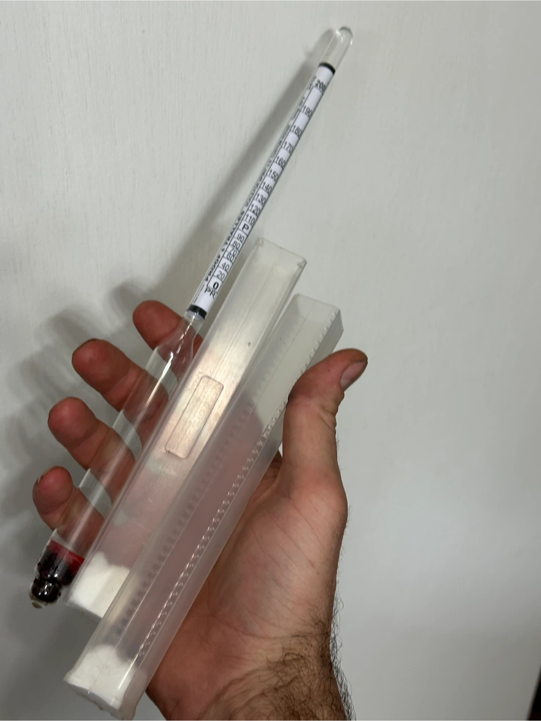 French-made U.S. Custom House Proof & Tralles hydrometer
