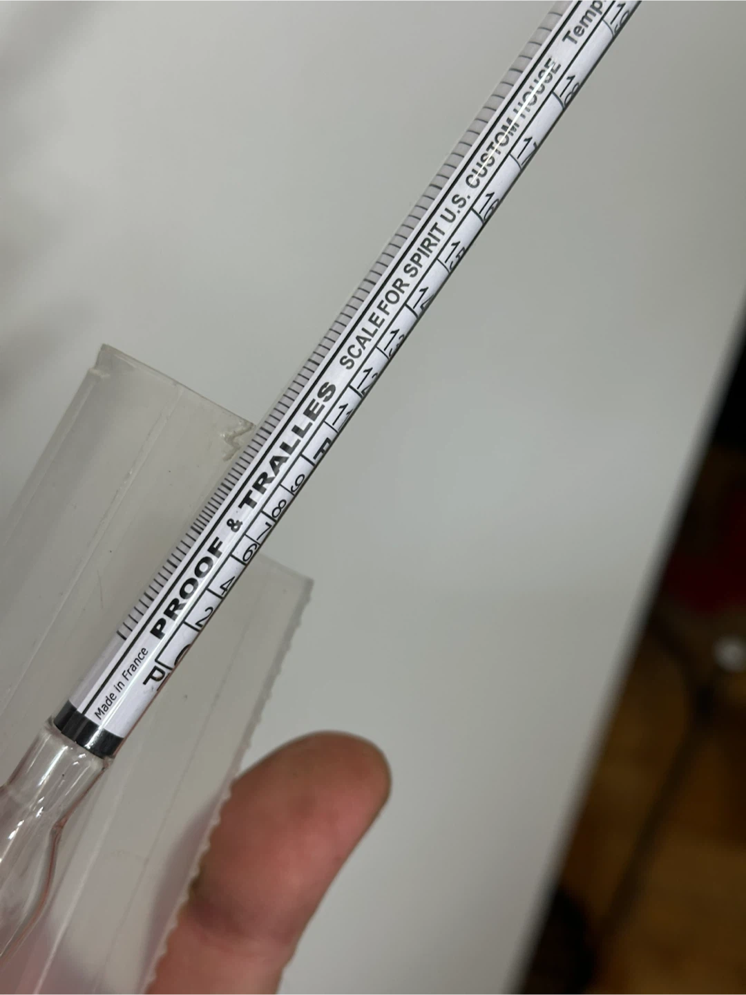 French-made U.S. Custom House Proof & Tralles hydrometer - photo 4
