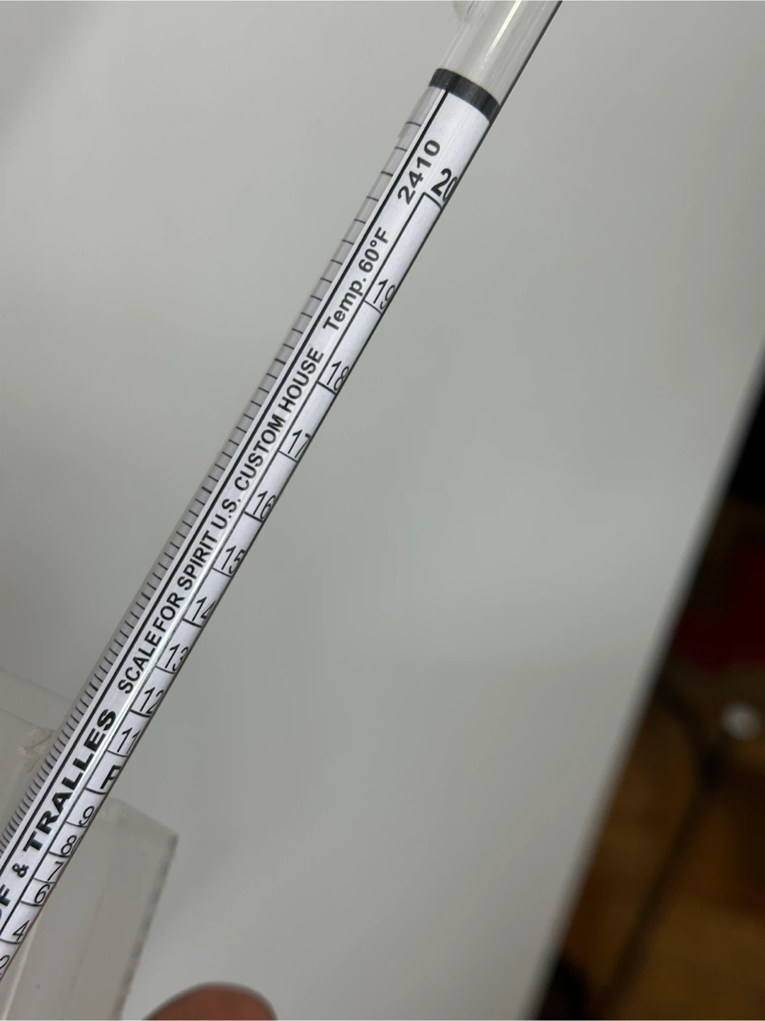 French-made U.S. Custom House Proof & Tralles hydrometer - photo 5