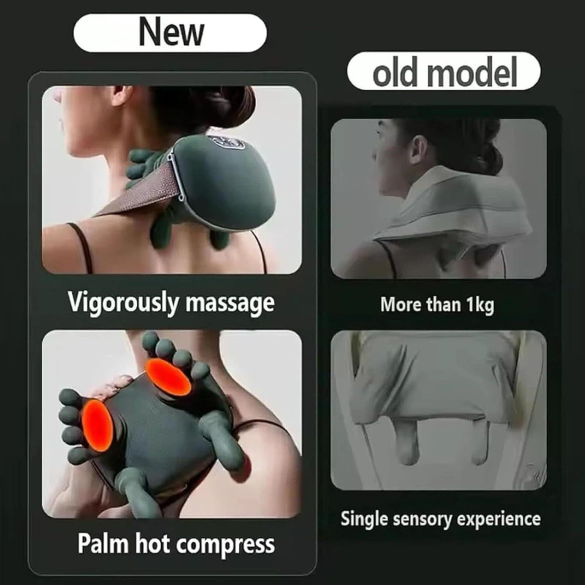Handheld Neck Massager with Heat - photo 2