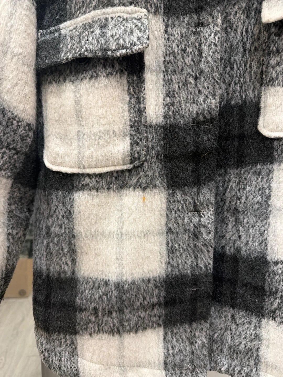 Ambiance Outerwear Plaid Shacket Size S - photo 3