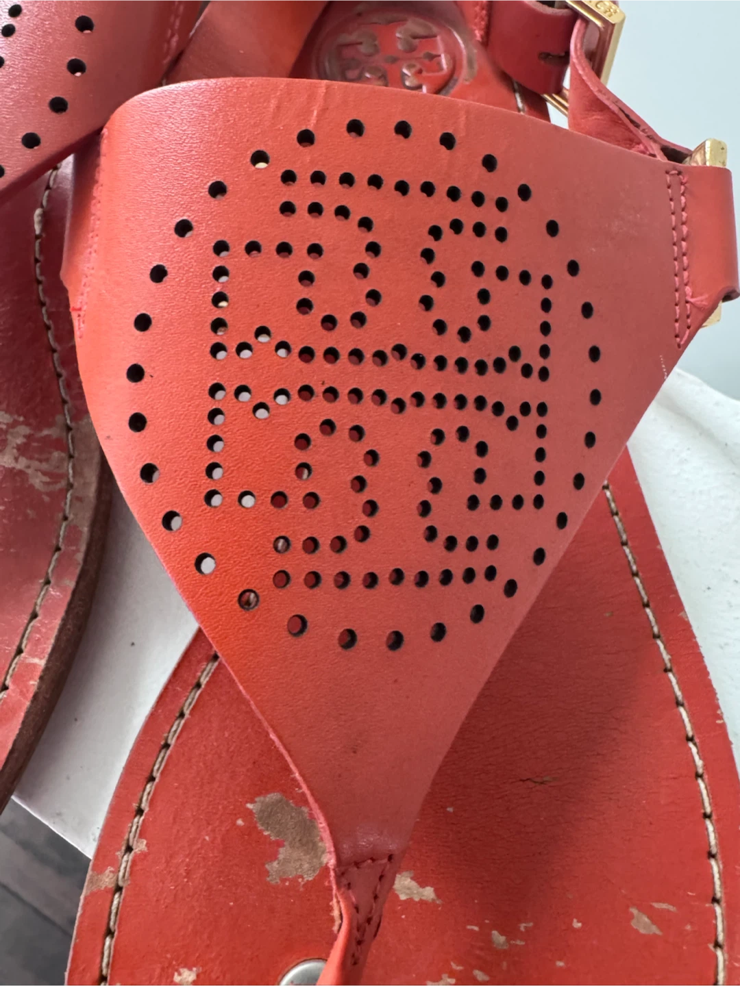 Tory Burch Orange Leather Sandals - photo 2