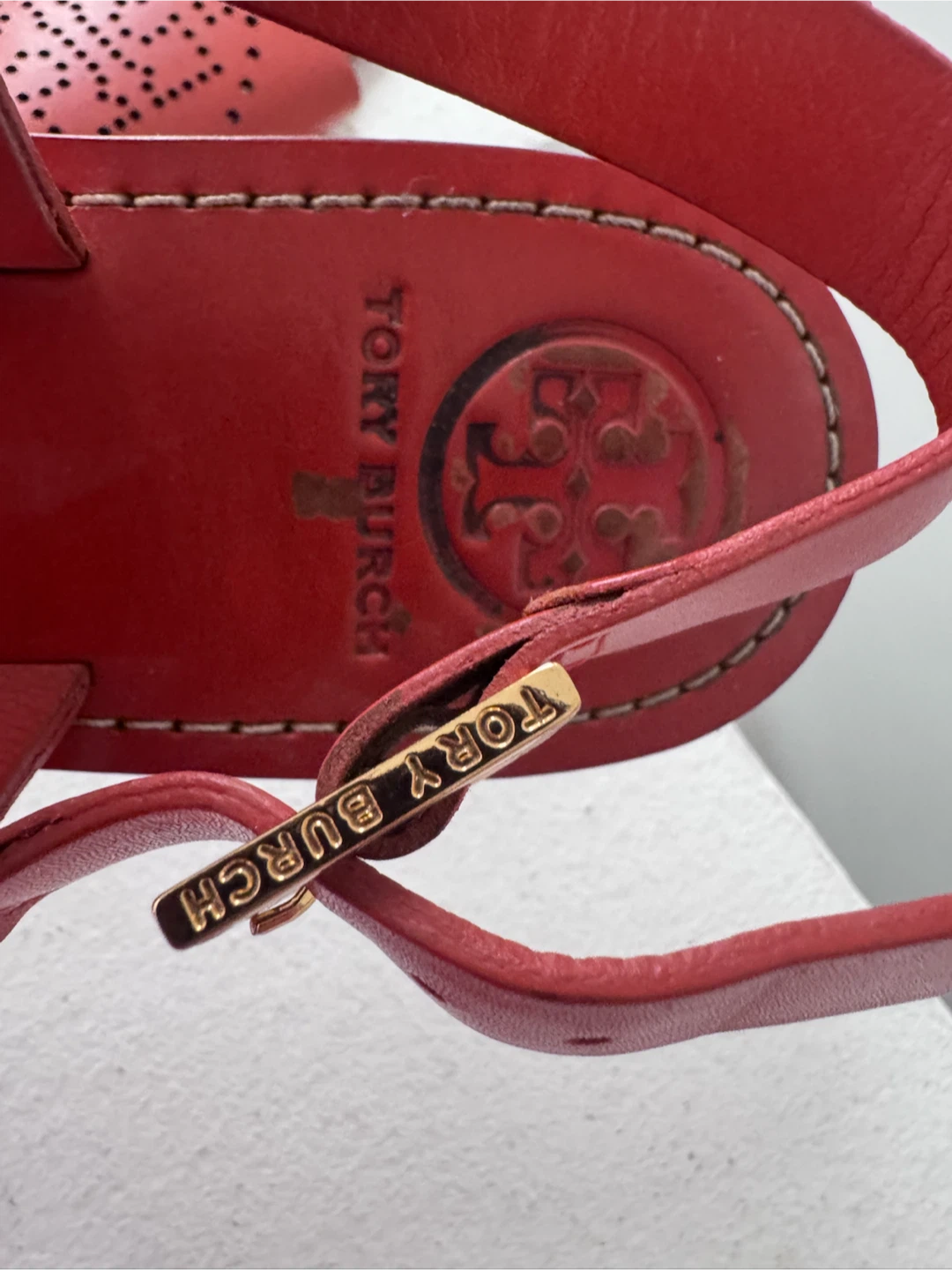 Tory Burch Orange Leather Sandals - photo 3