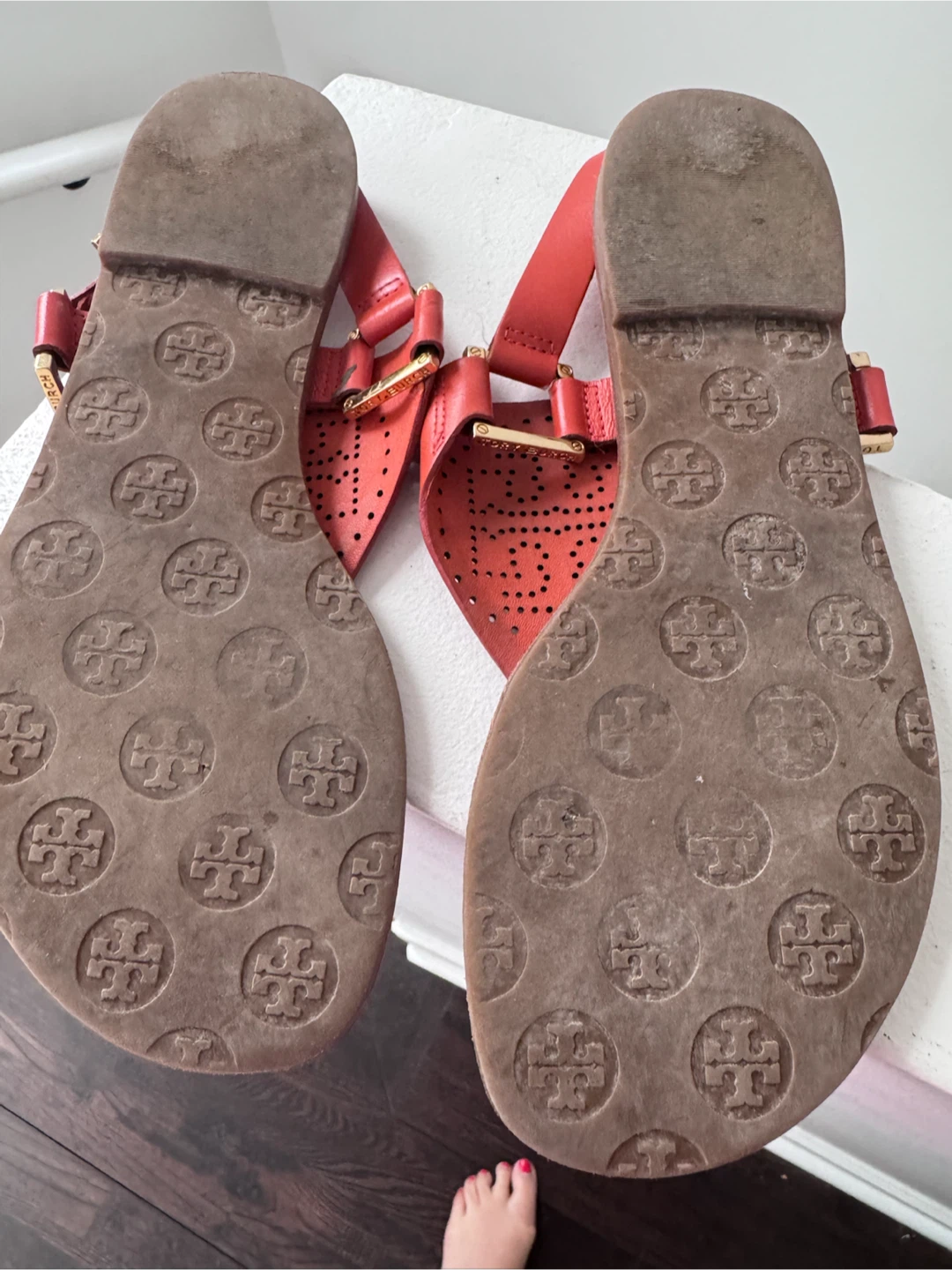 Tory Burch Orange Leather Sandals - photo 4