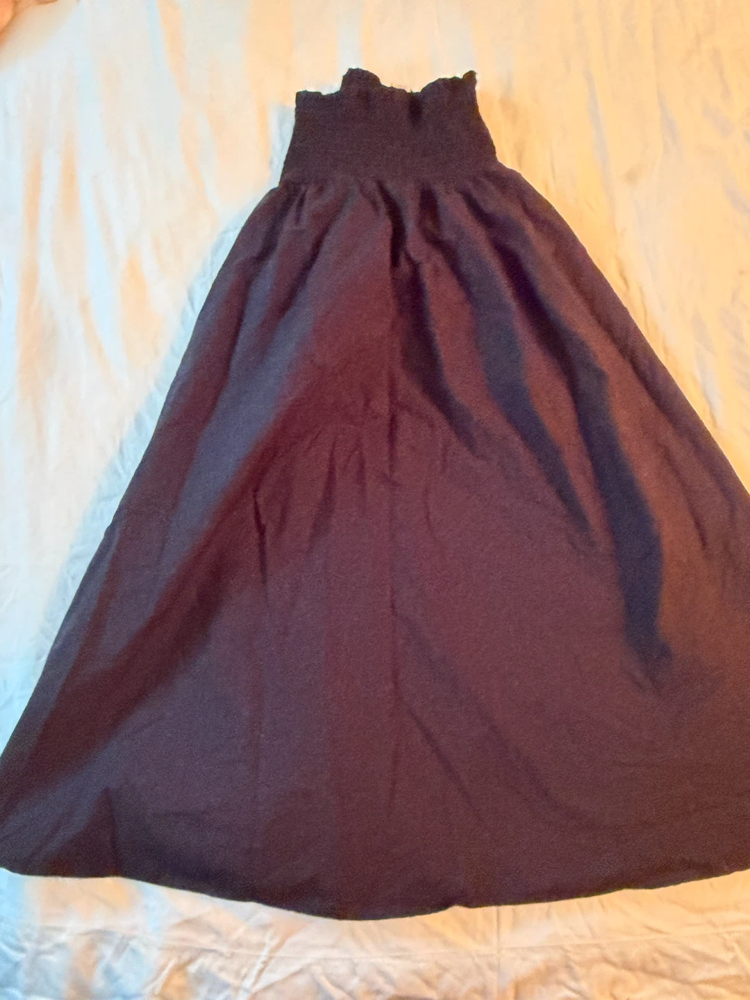 H&M Smocked Maxi skirt - Black - XXL