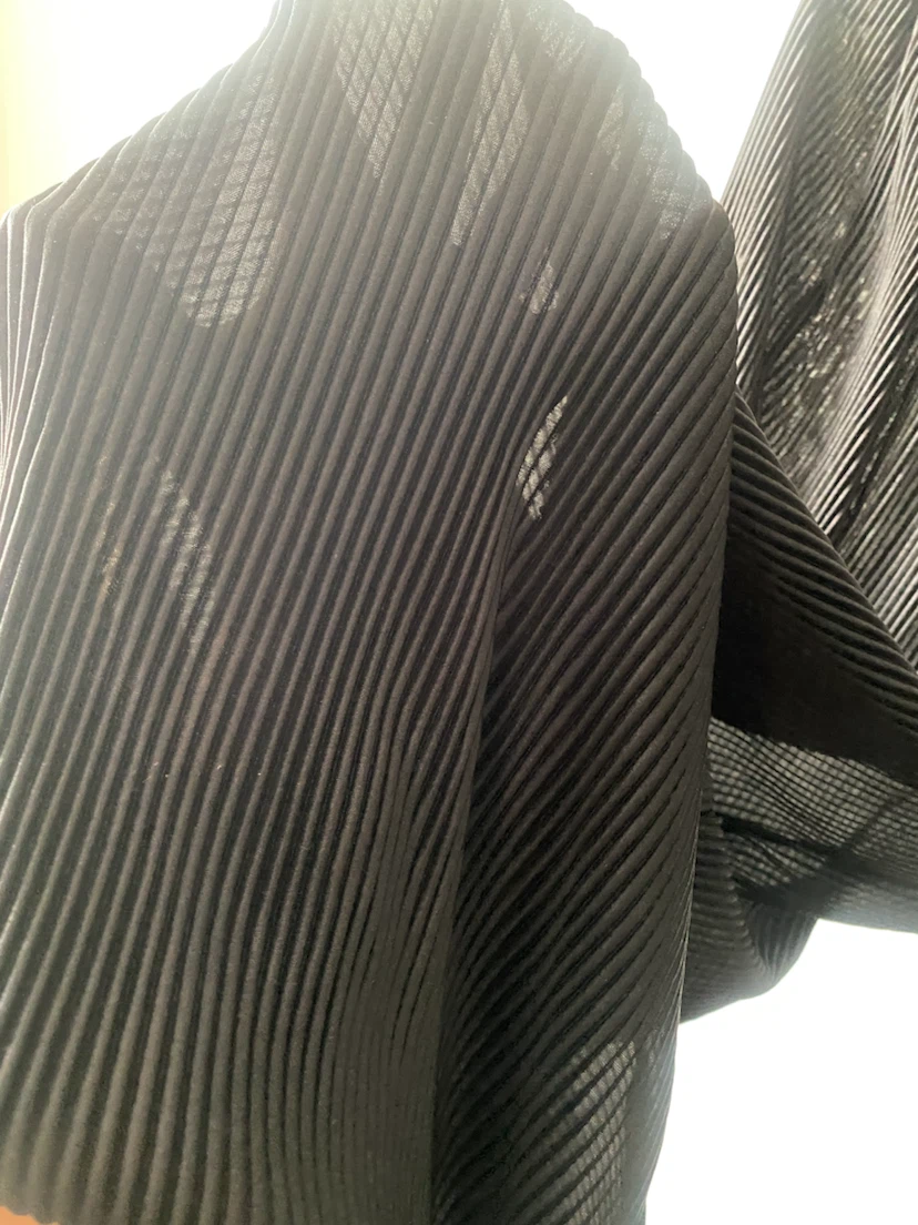 Black Pleated Wide Leg Pants - photo 2