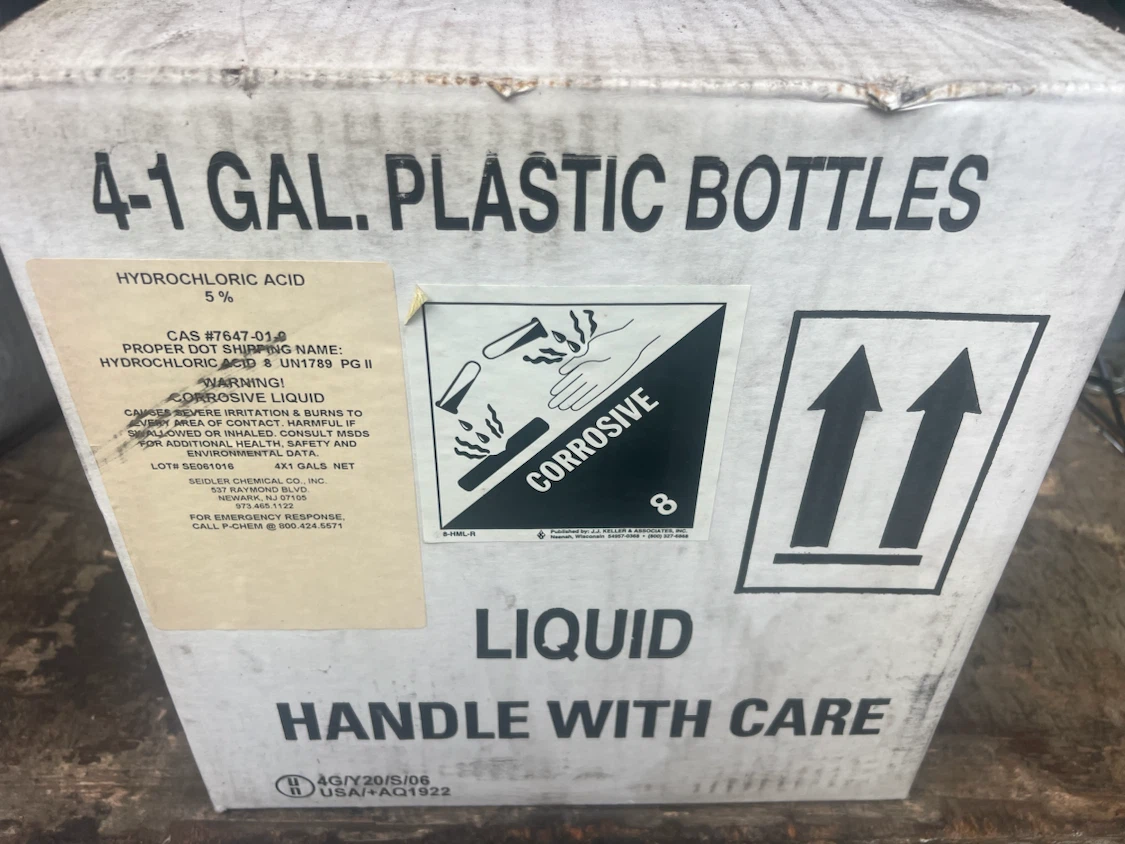 Seidler Chemical Hydrochloric Acid 5% - 1 Gallon ) - photo 5