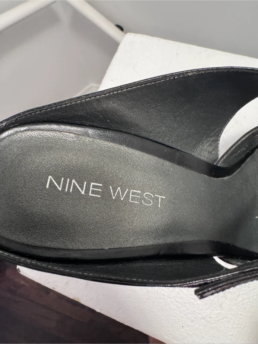 Nine West Black Suede Mules - Size 6M - photo 5