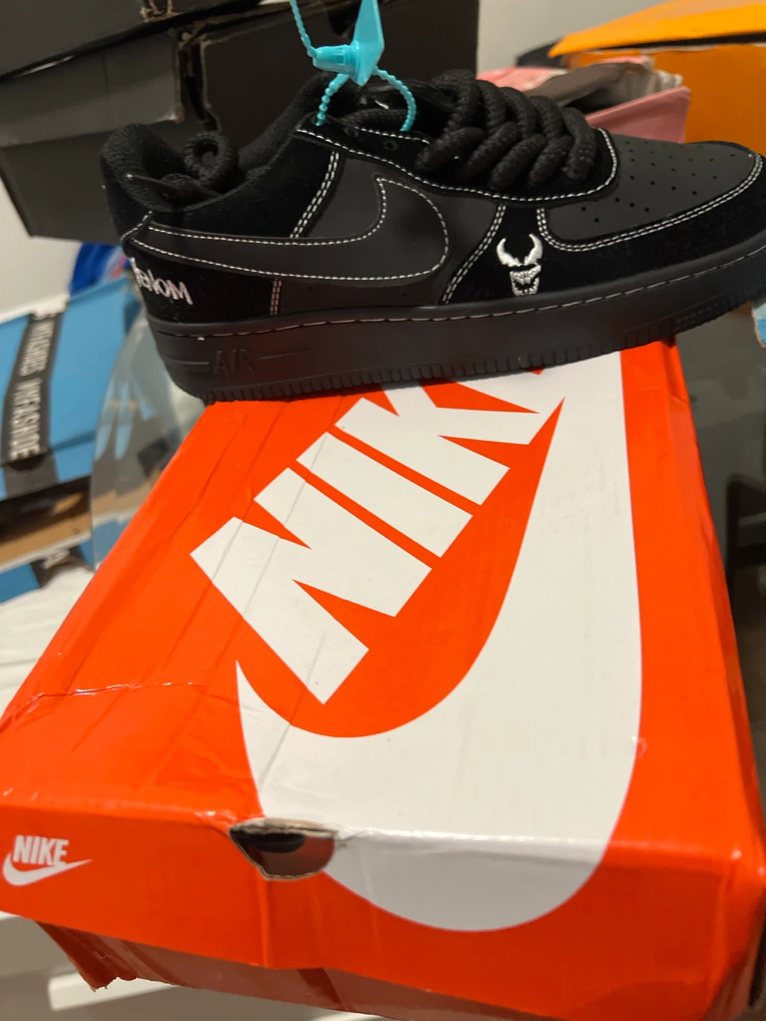 Nike Air Force 1 "Venom" Black Sneakers