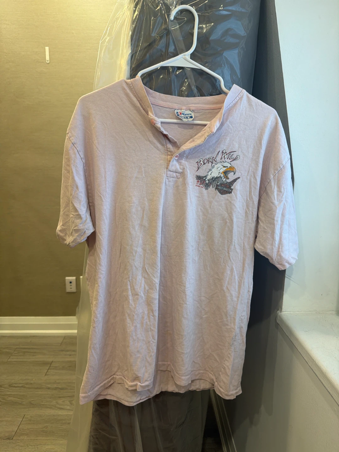 Hanes Pink Harley-Davidson 'Born Wild' T-Shirt