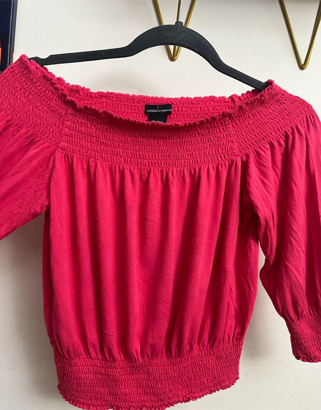 Moda International Off-the-Shoulder Top - Pink Size S - photo 2