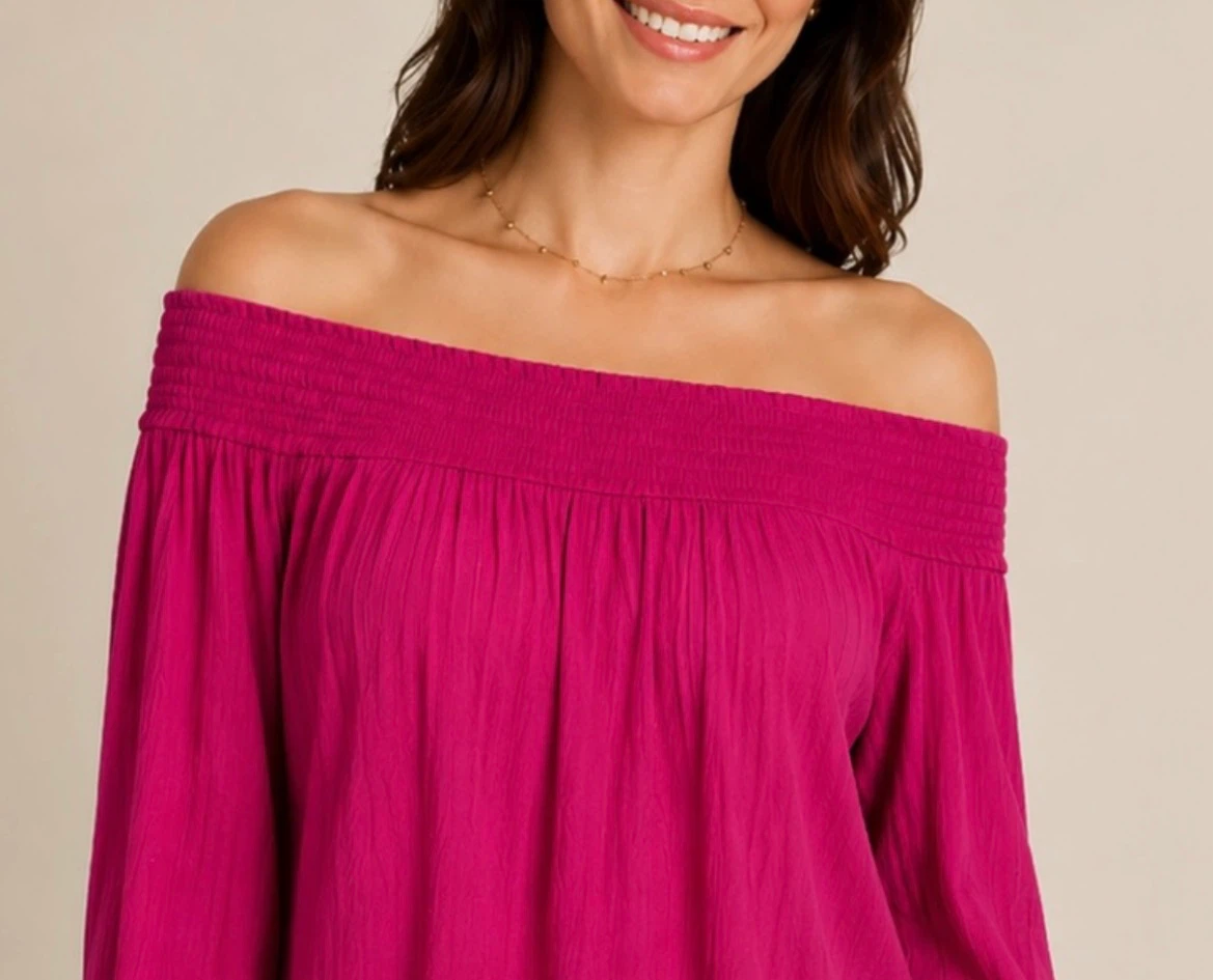 Moda International Off-the-Shoulder Top - Pink Size S - photo 4