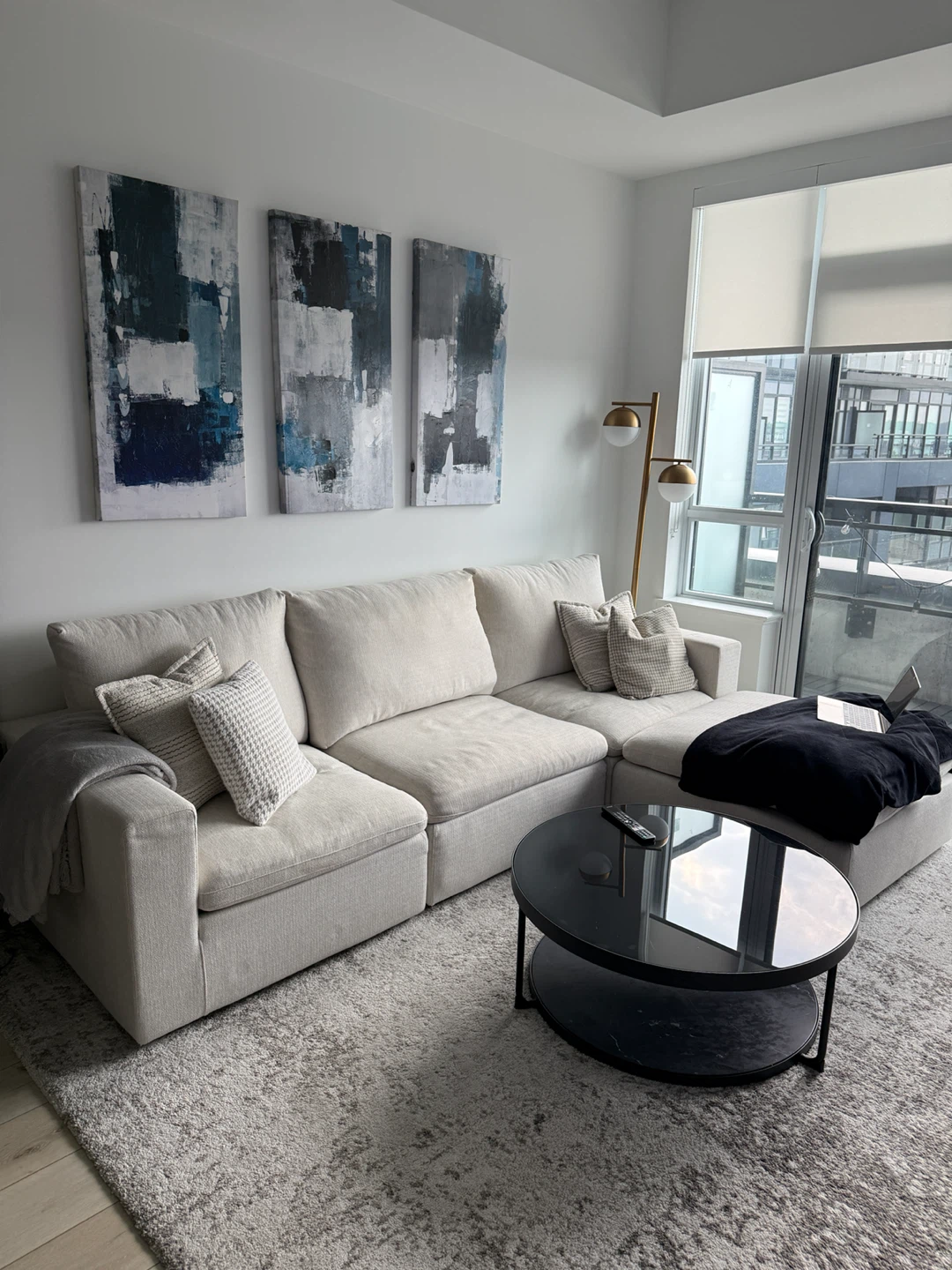 Large modular Sofa in Beige - washable covers