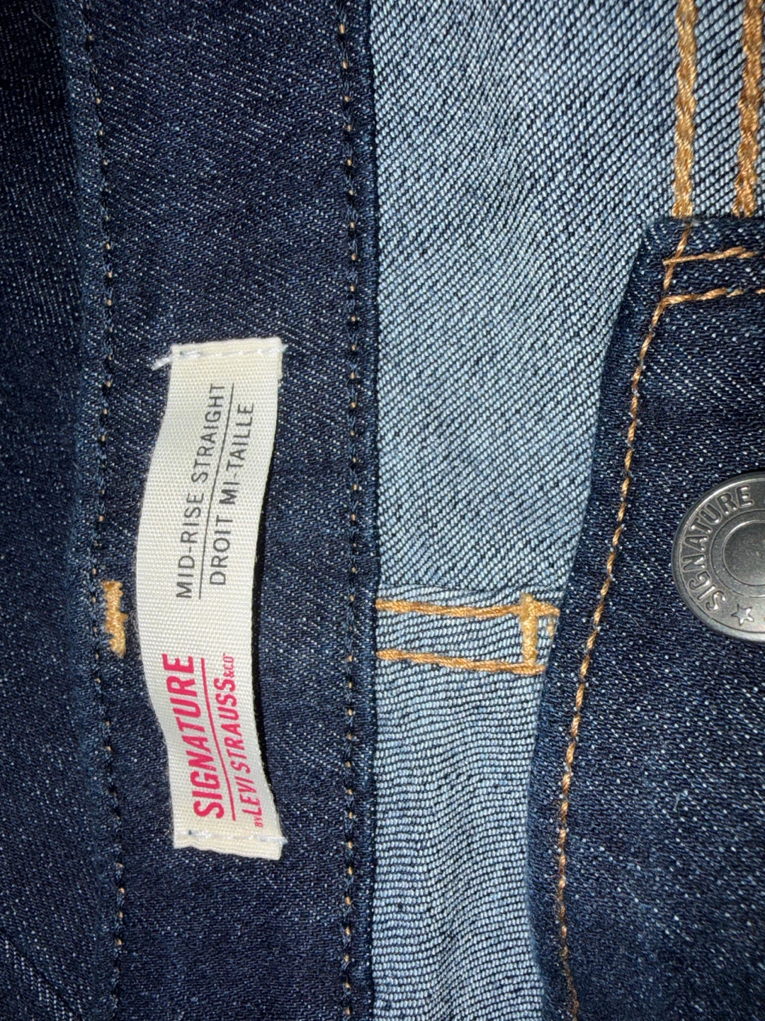 Levi Strauss Signature Mid-Rise Straight Jeans - photo 2