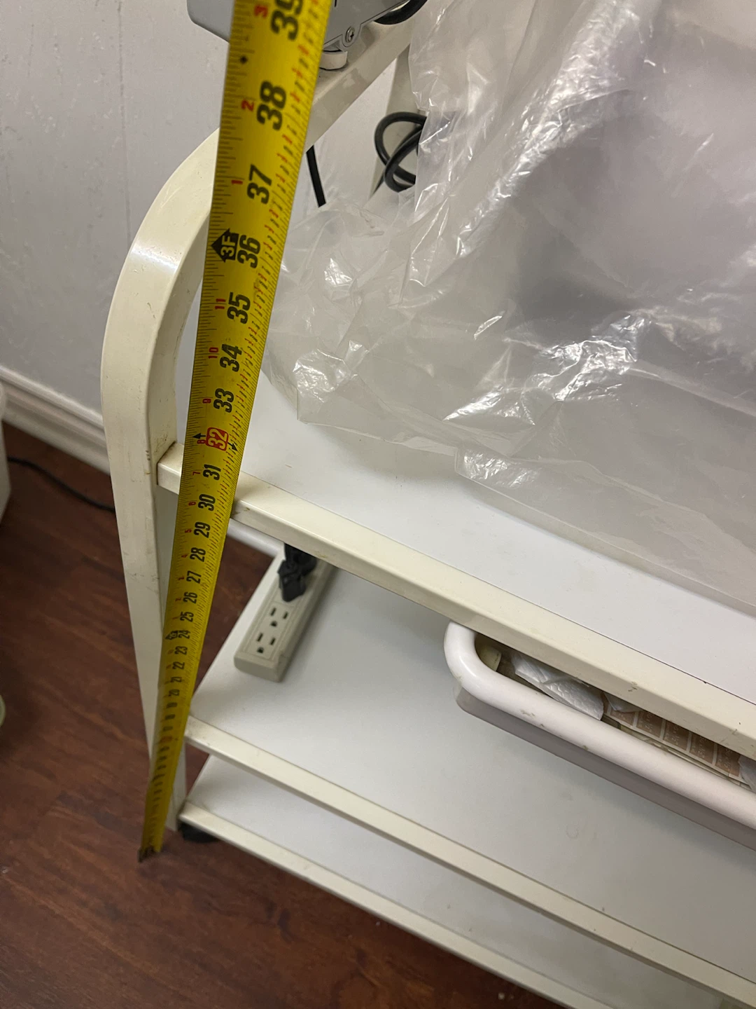 White 3-Tier Rolling Cart for Beauty sap use - photo 4