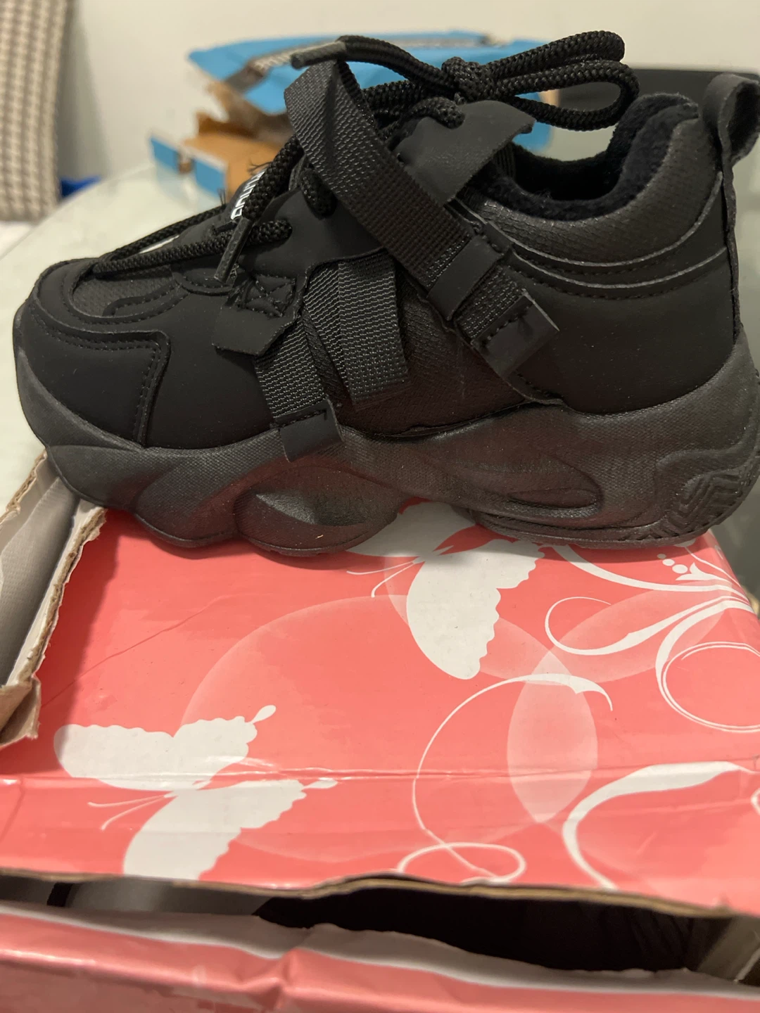 Black Chunky Sneakers
