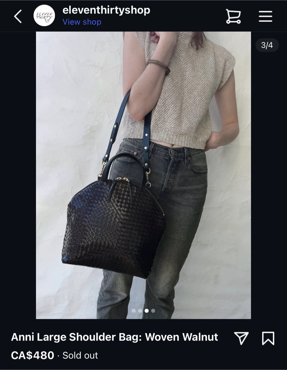 Eleven Thirty Shop Lge Anni leather Bag - photo 3