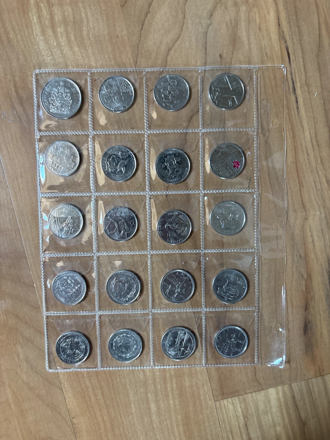 A sheet of special 25 cents
