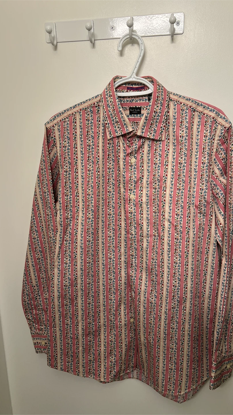 Paul Smith London Floral Striped Dress Shirt