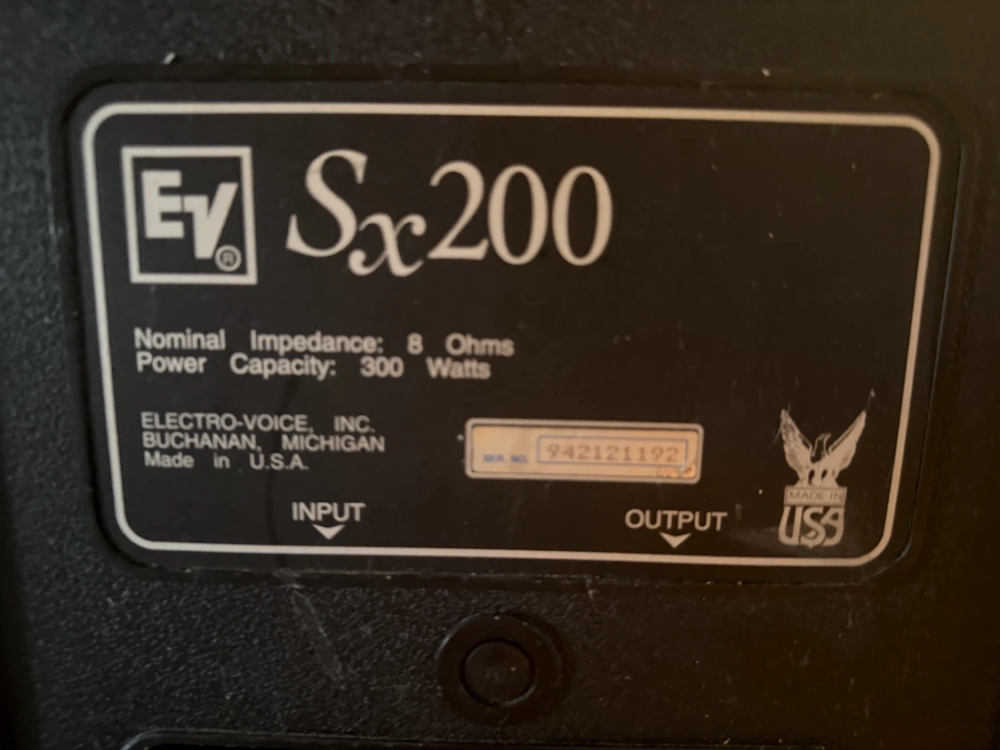 Electro-Voice EV SX200 PA Speakers (Pair) - photo 2
