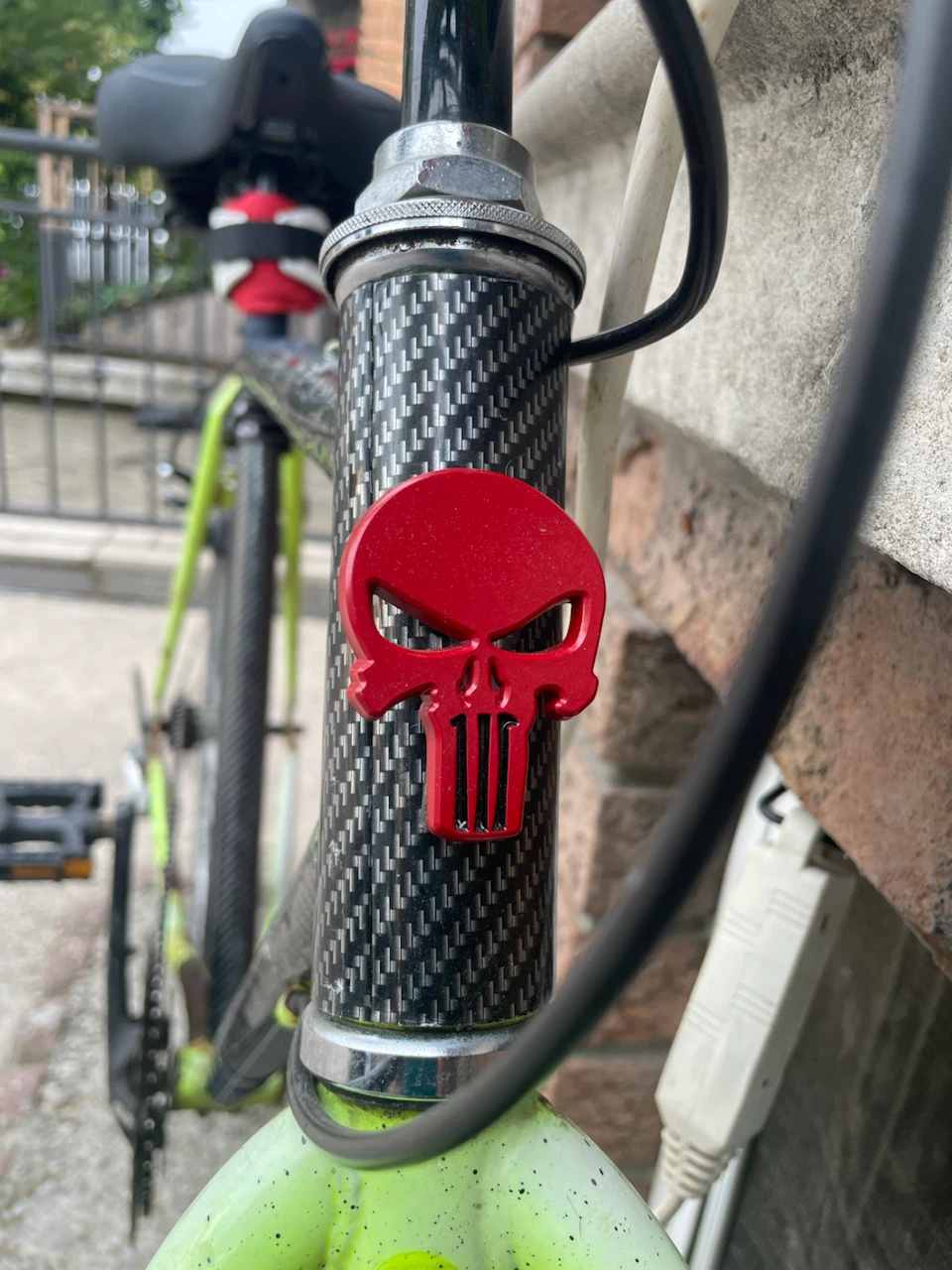 Hybrid Bike with Punisher Skull Decal