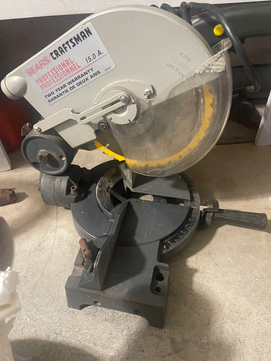 Sears Craftsman Professional Miter Saw - photo 3