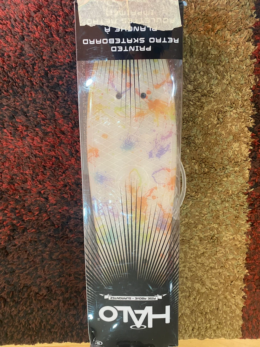 HALO Printed Retro Skateboard