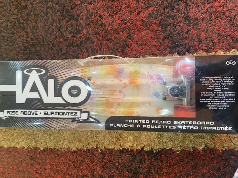 HALO Printed Retro Skateboard - photo 3