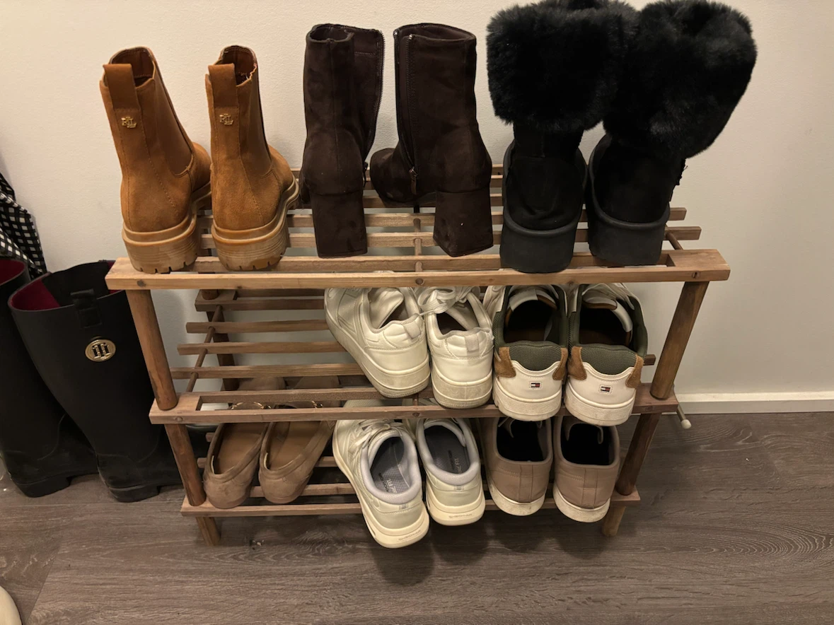 Wood Shoe Rack