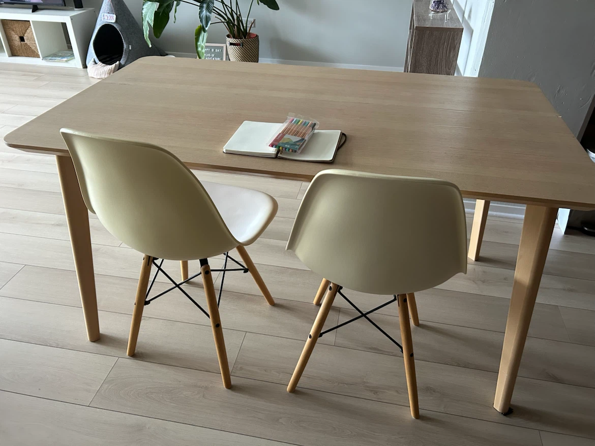 IKEA LISABO Dining Table with 2 Chairs