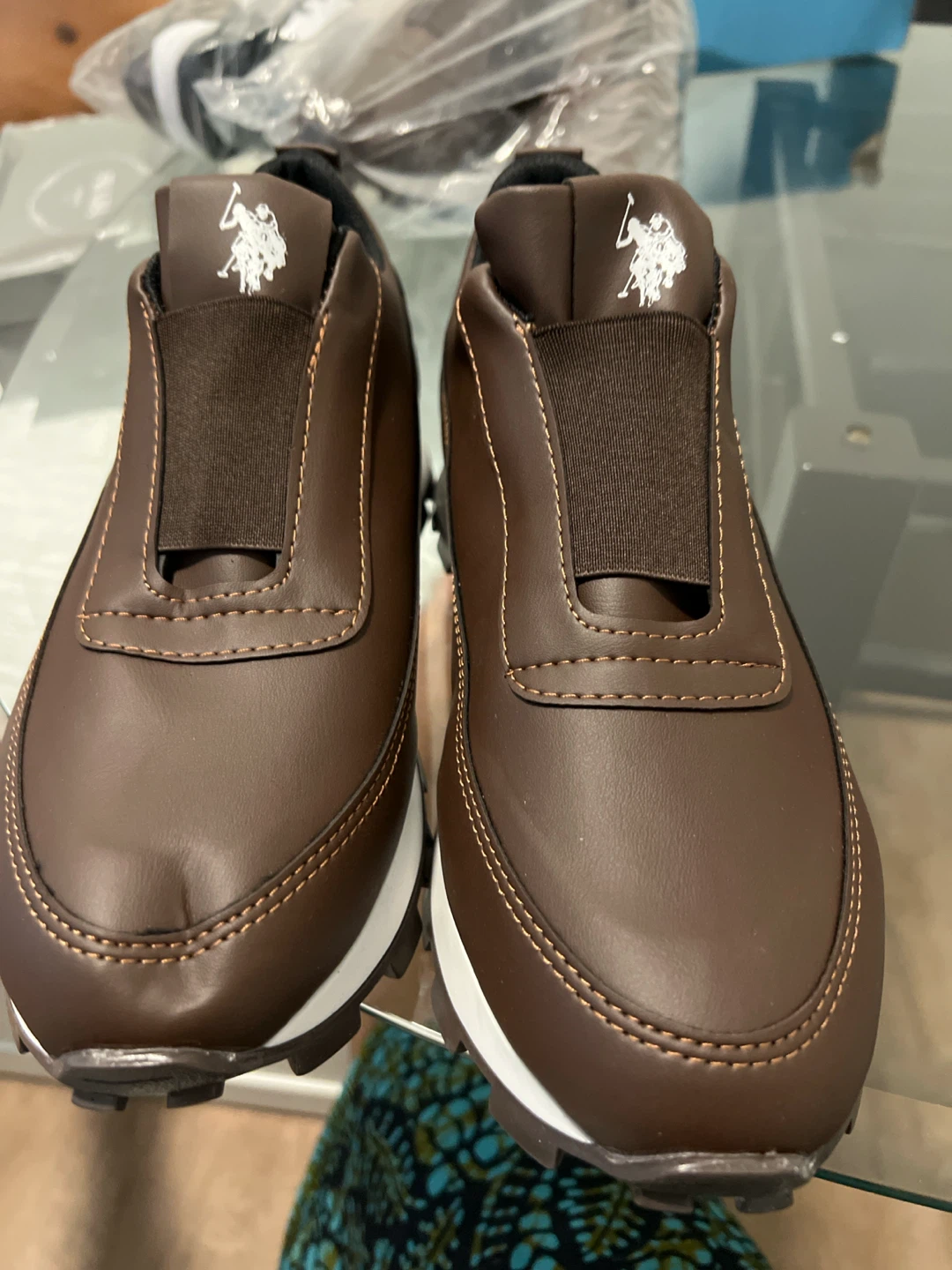 U.S. Polo Assn. Brown Slip-On Shoes