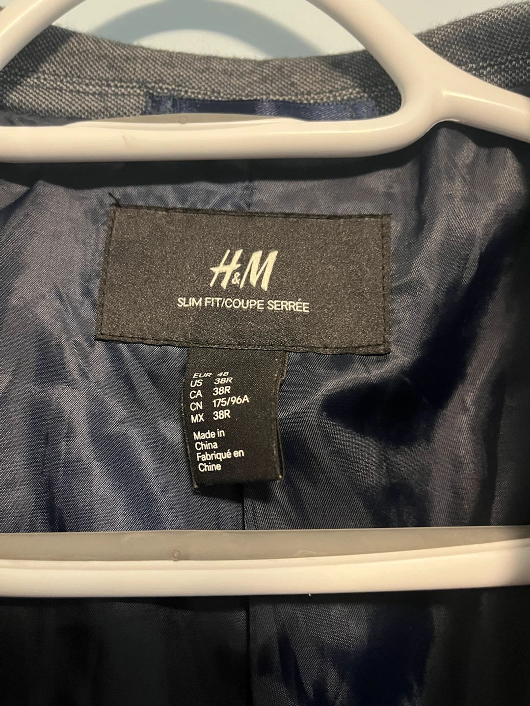 H&M Slim Fit Blazer - Grey - 38R - photo 3