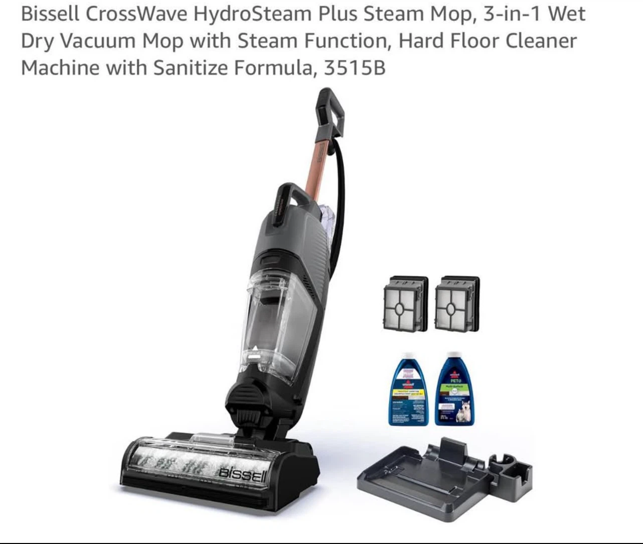 Bissell CrossWave HydroSteam Plus Multi-Surface Cleaner