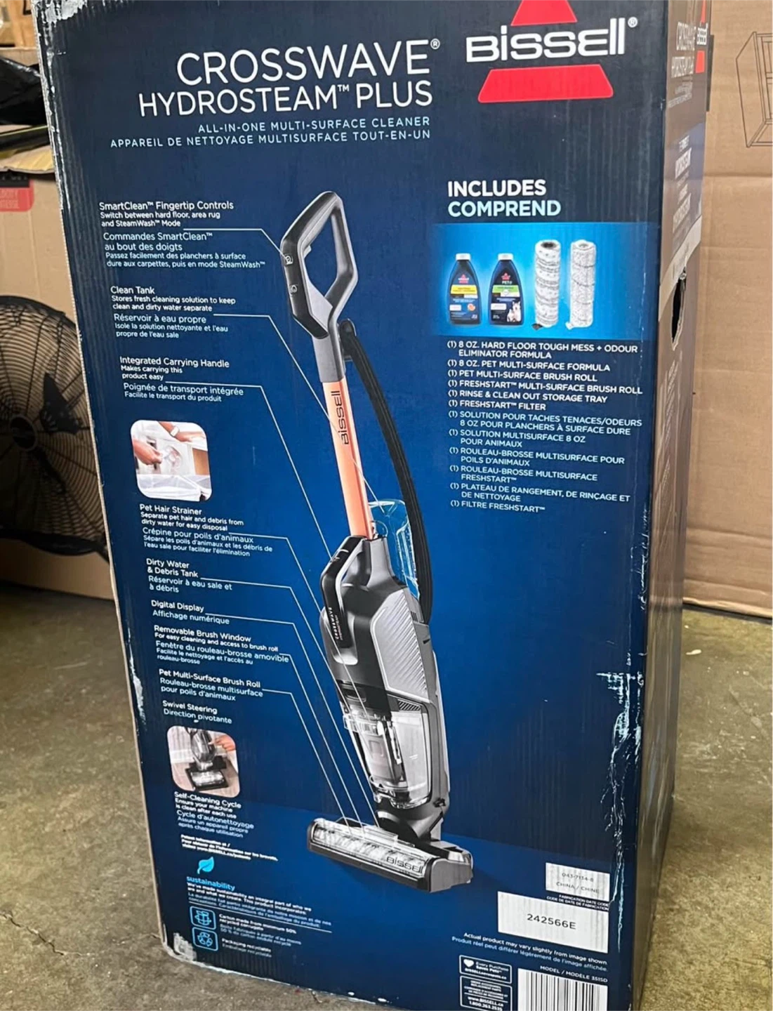 Bissell CrossWave HydroSteam Plus Multi-Surface Cleaner - photo 3