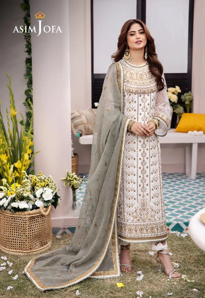 Asim Jofa White Embroidered Suit - photo 3