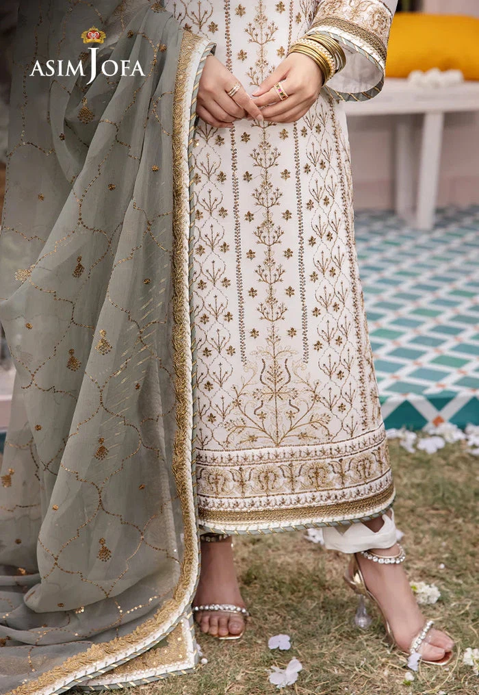 Asim Jofa White Embroidered Suit - photo 5
