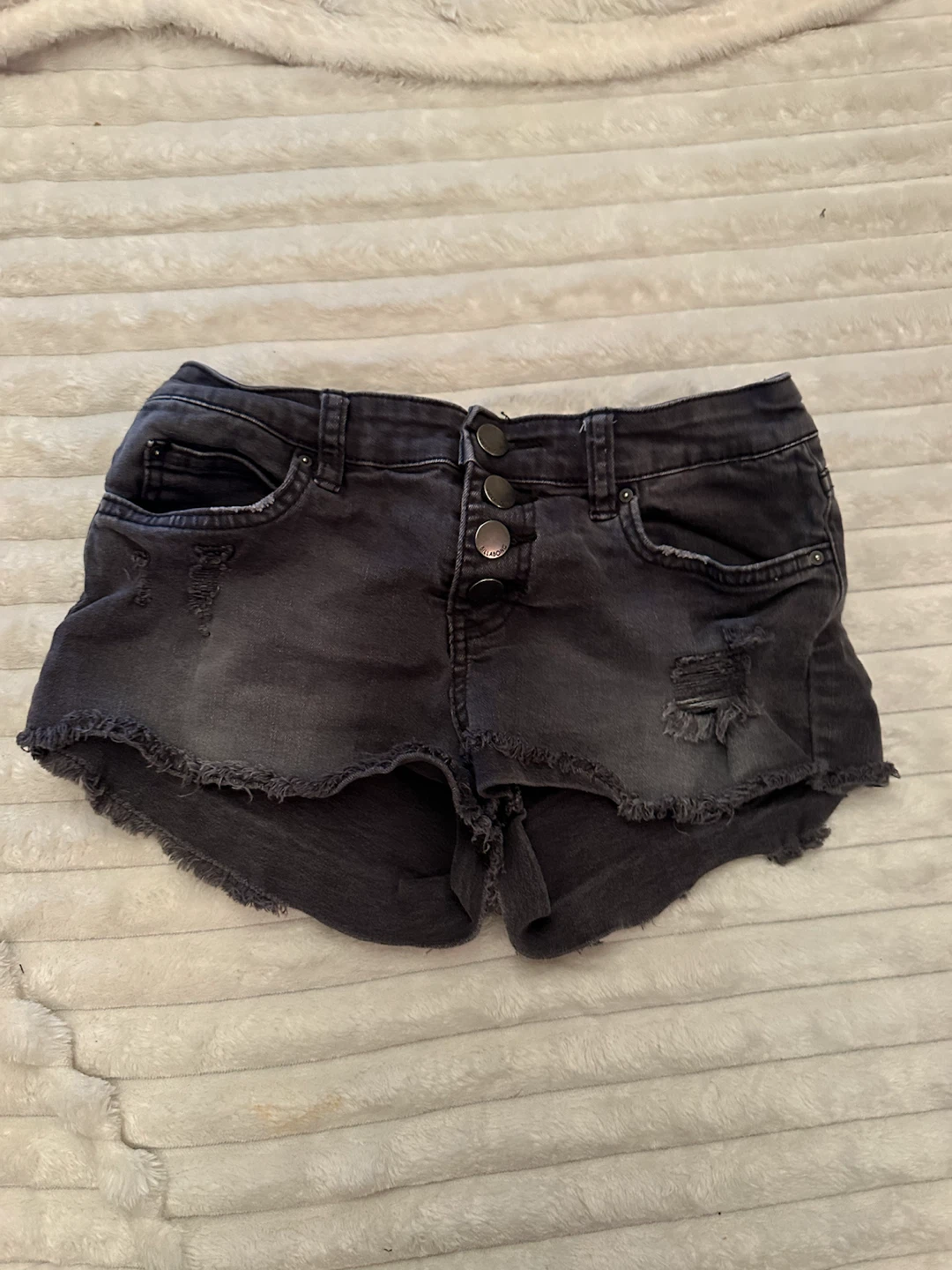 Billabong Grey Denim Cutoff Shorts Size 25