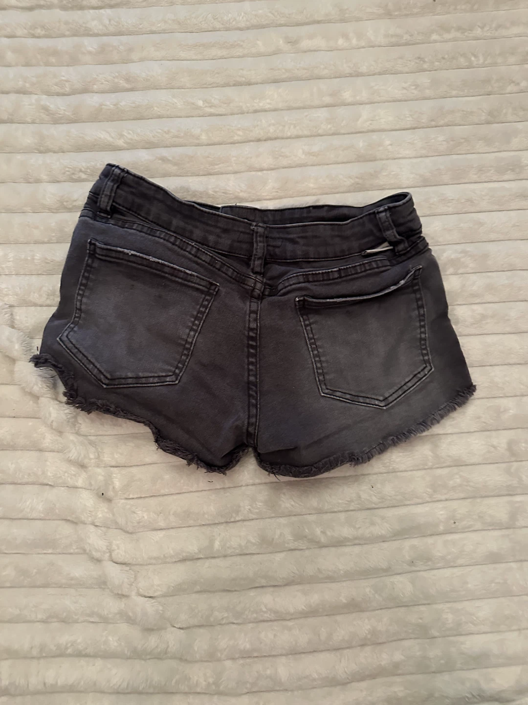 Billabong Grey Denim Cutoff Shorts Size 25 - photo 3