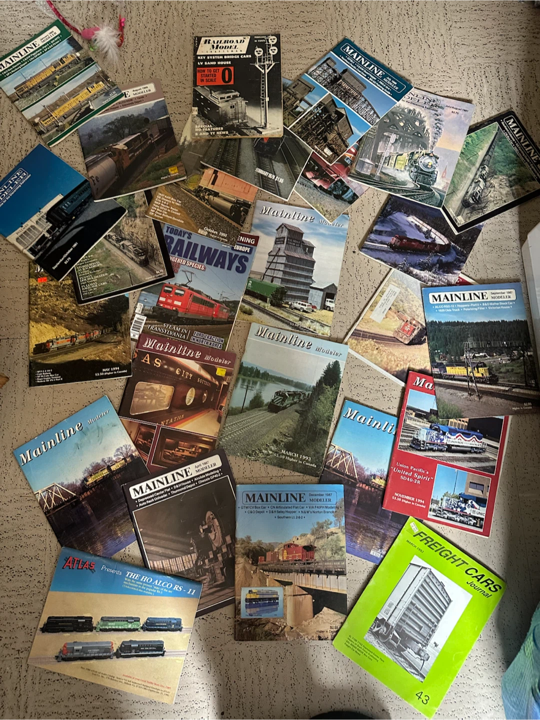 1980/90s lot of 26 model train magazines mainline