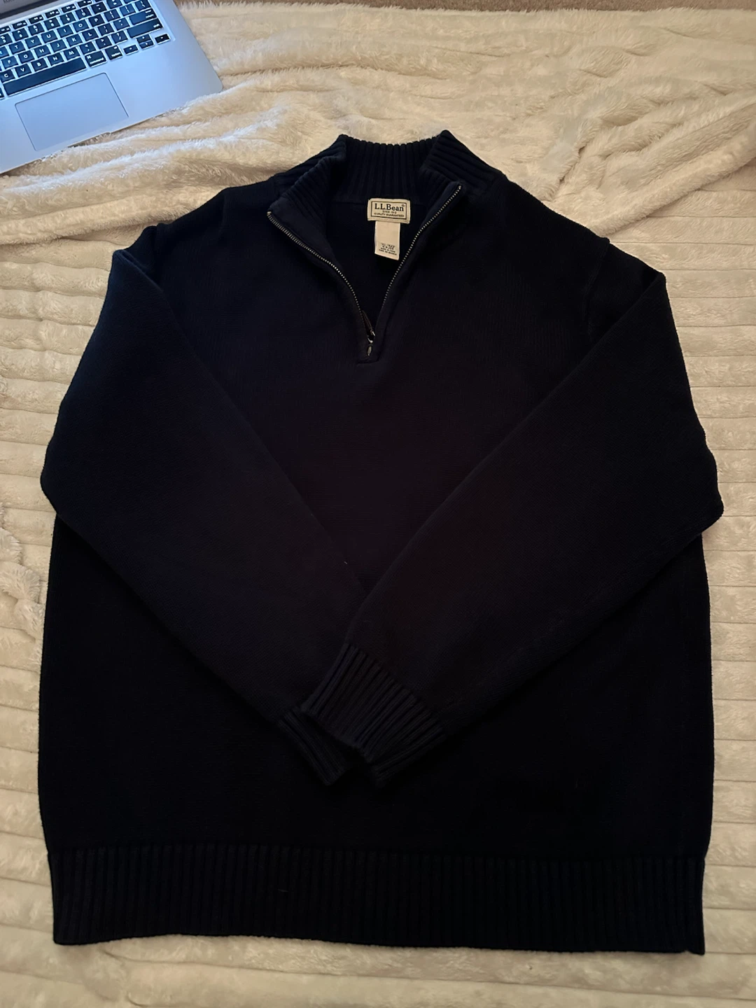 L.L.Bean 1/4 Zip Sweater XL