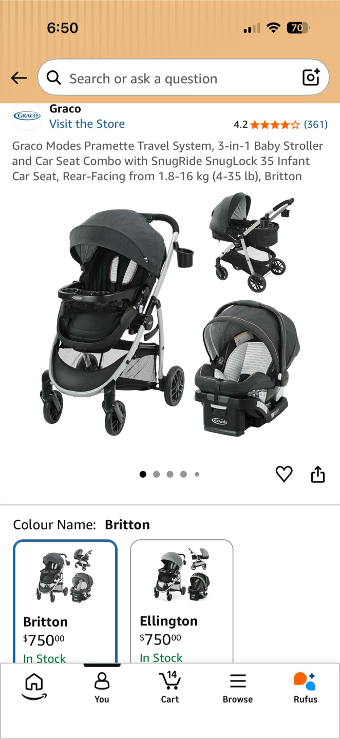 Graco Modes Pramette Travel System 3-in-1 Stroller and Car seat - photo 5