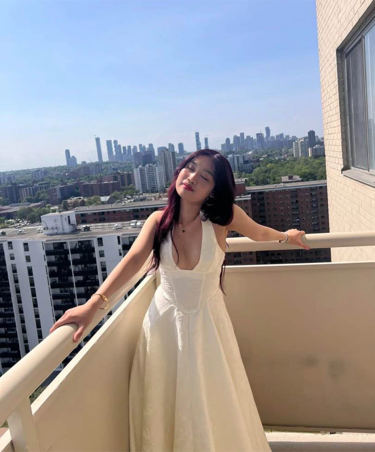 Elegant White Halter Neck Corset Midi Dress