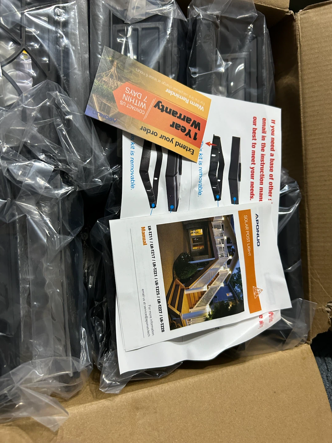 Brand New-APONUO 4x4 Solar Post Caps Lights 6 Pack - photo 5