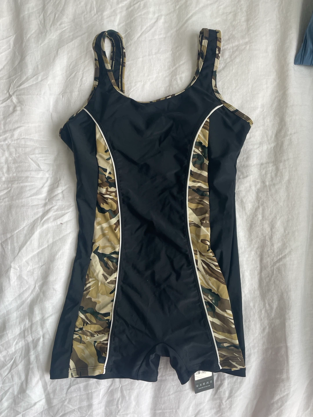 BNWT Black Camo Athletic Swimsuit